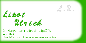 lipot ulrich business card